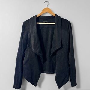 Steve Madden Black Faux Suede Jacket XS Women's Blazer
